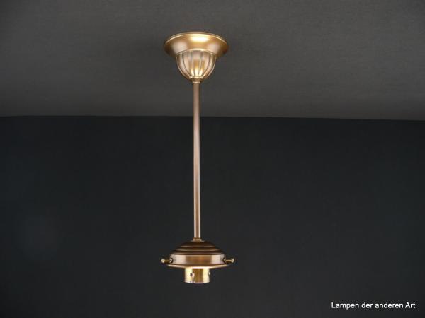 Jugendstil Stableuchtengestell aus Messing goldbraun patiniert 1xE27/40W