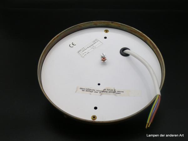 Kleine Plafoniere Messing für Schirme mit Griffrand 15cm 1xE27/40W von unten