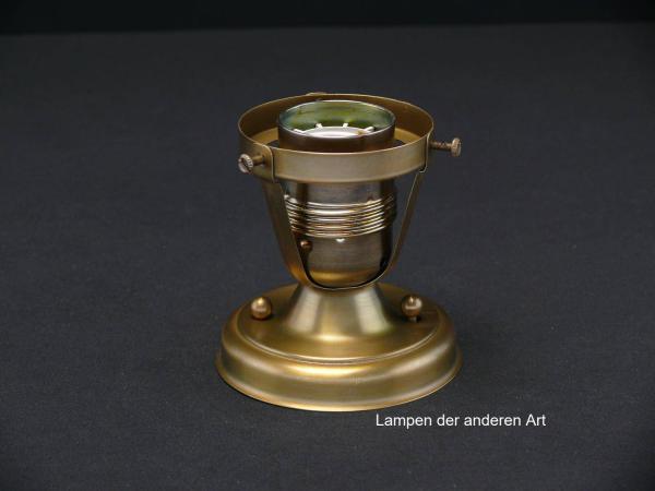 Jugendstil Deckenlampengestell Messing hell patiniert 1xE27/60W