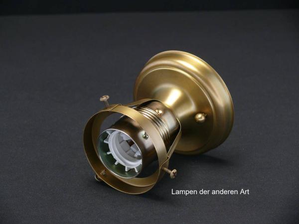 Jugendstil Deckenlampengestell Messing hell patiniert 1xE27/60W seitlich