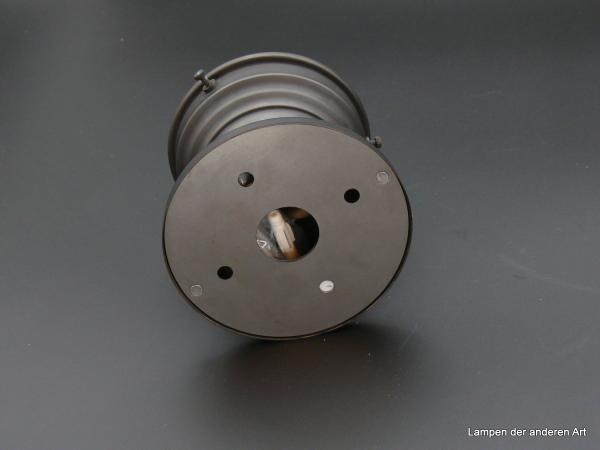 Einfache Deckenlampe Messing schwarz-braun 1xE27/40W von unten