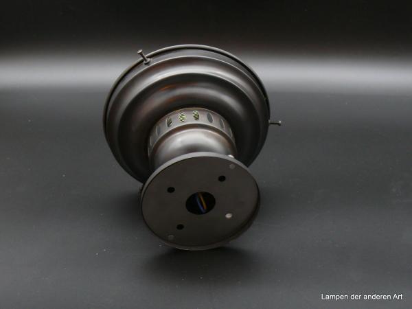 Jugendstil Anbauleuchte Messing schwarzbraun 1xE27/40W mit Lüftungsschlitzen von unten