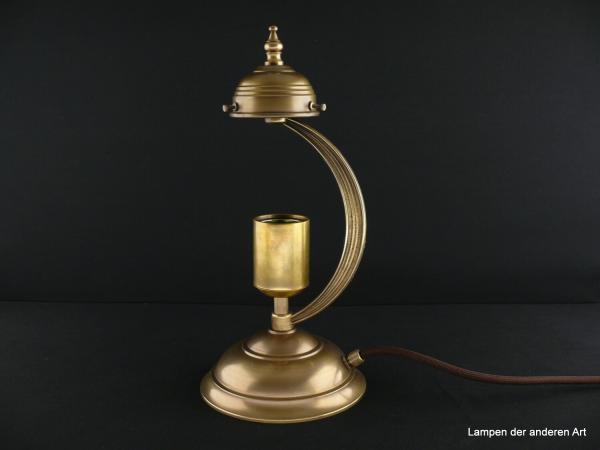 kleine Jugenstil-Beistelllampe Messing goldbraun 1xE27/40W
