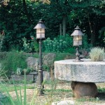 Ständerleuchte AL 6514 H=83cm B=23cm 1xE27/100W  Glas Antik  13Kg