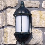 Wandleuchte WL 3447 H=68cm B=27cm T=14cm  1xE27/75W  Glas opal  9kg