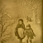 PLP 1177 Kinder im Winter H=13 B=11cm