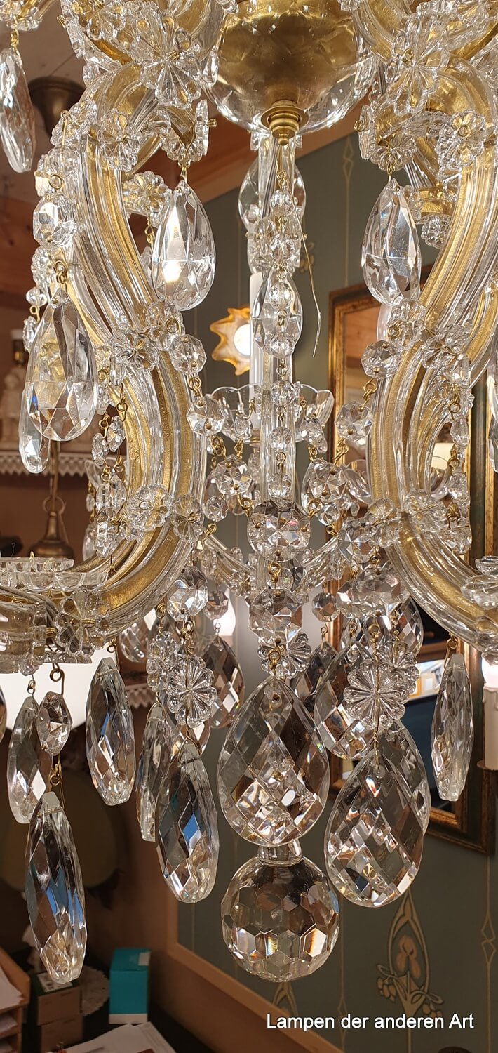 Kristalllüster15 flammig- komplett restauriert